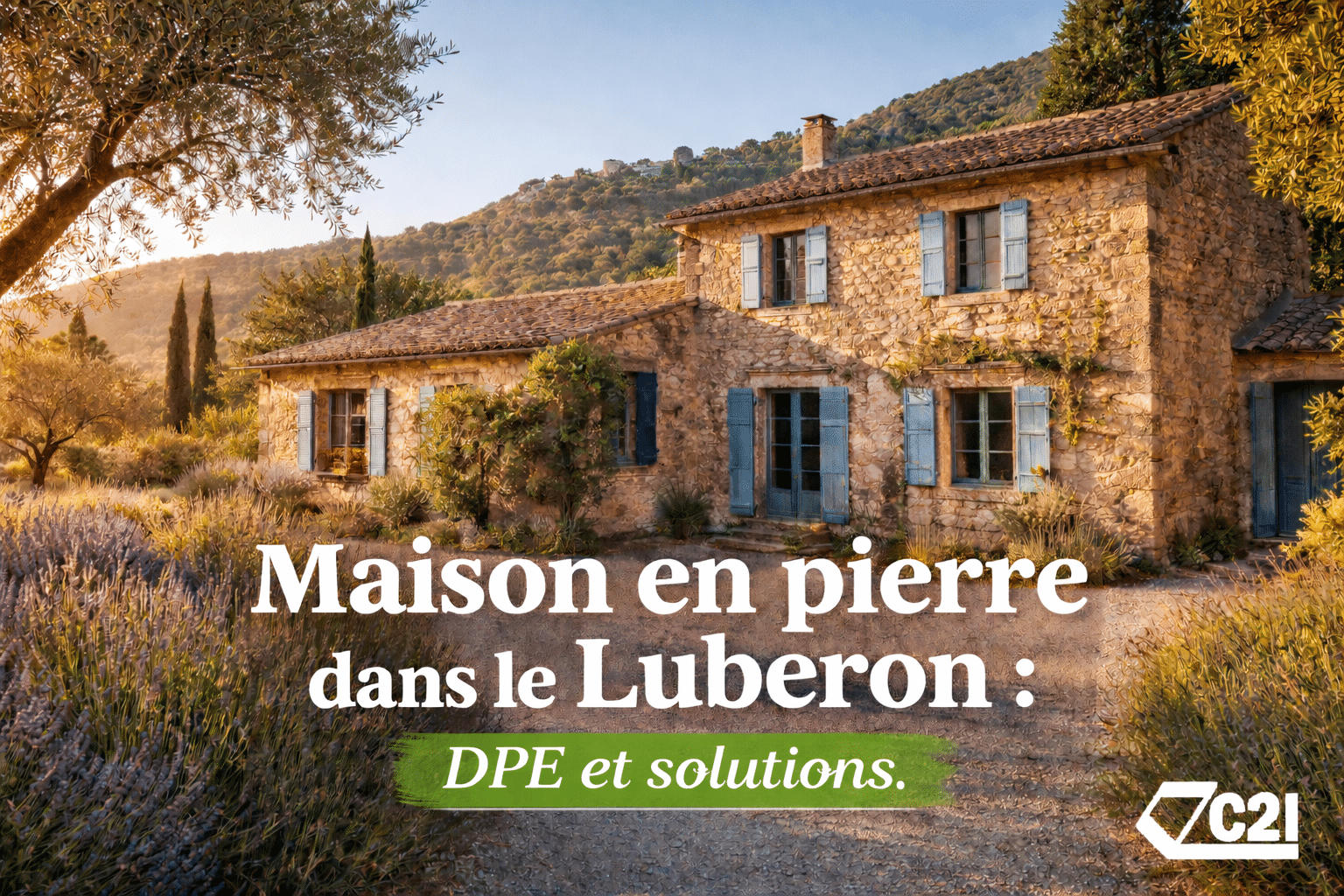 maison en pierre dans le luberon qui doit passer un DPE